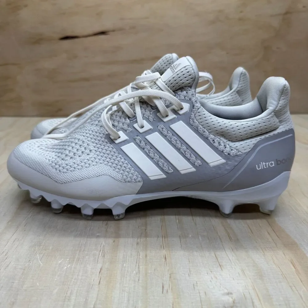 NEW Adidas Ultraboost Ultra Boost Football Cleats JP7409 Mens Sz 11.5 Grey/White